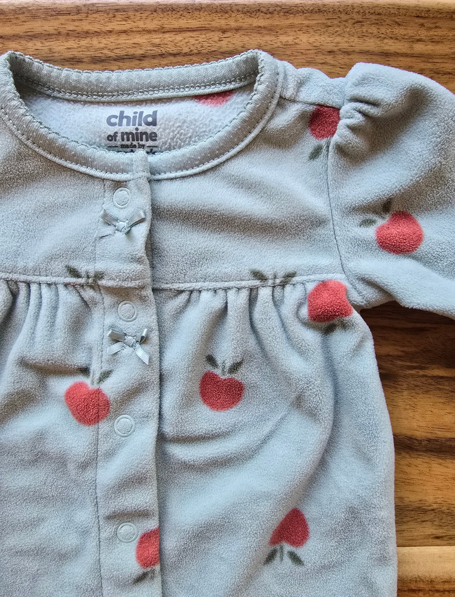 Child of Mine Girls Fleece Snap Sleeper-0/3M