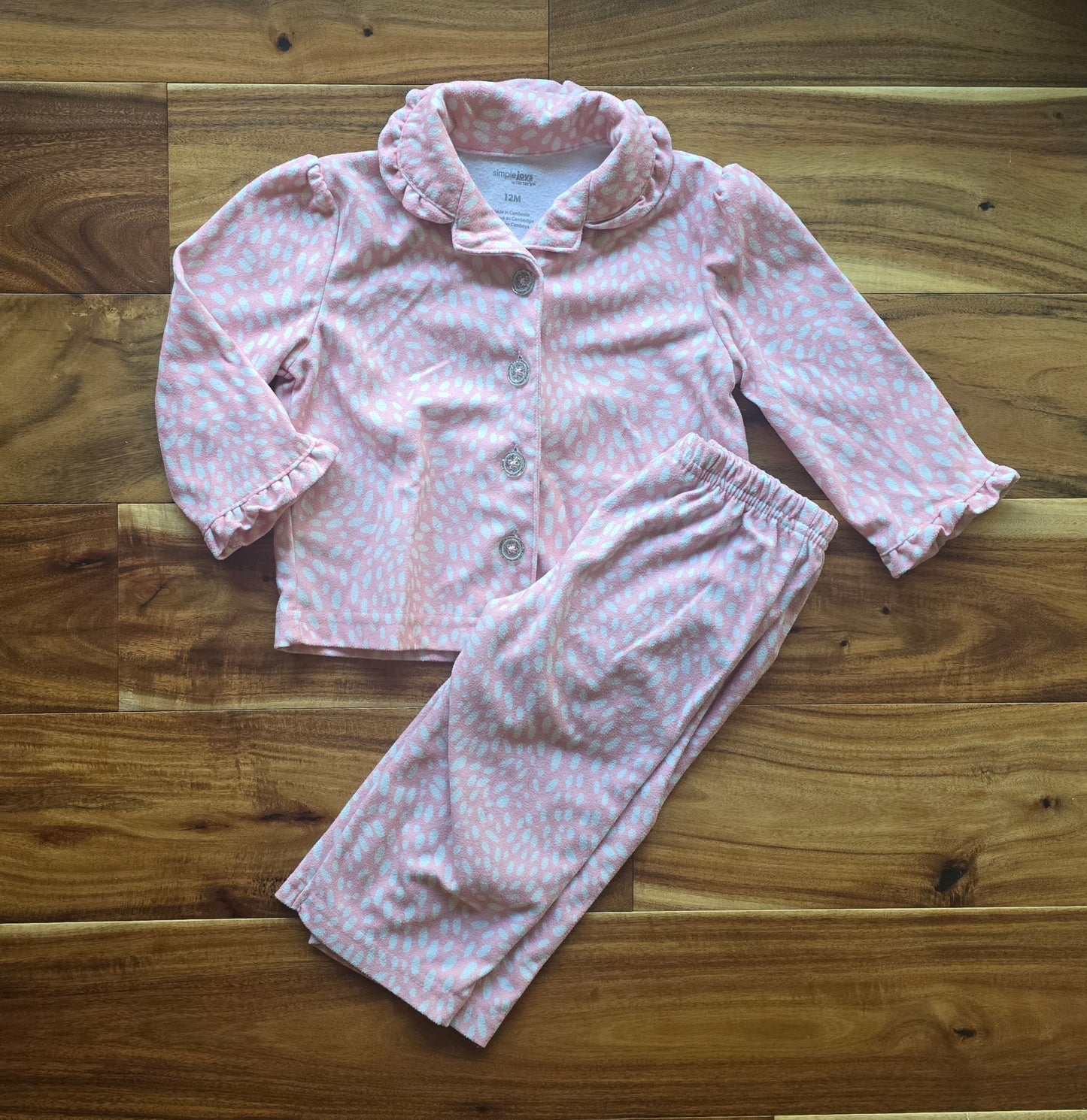 Simple Joys Girls Pajama Set-12M