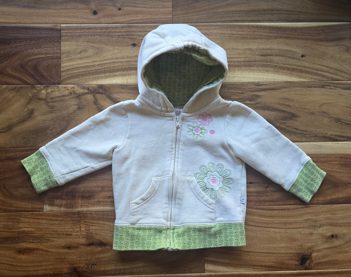 Absorba Girls Front Zip Hoodie-12M