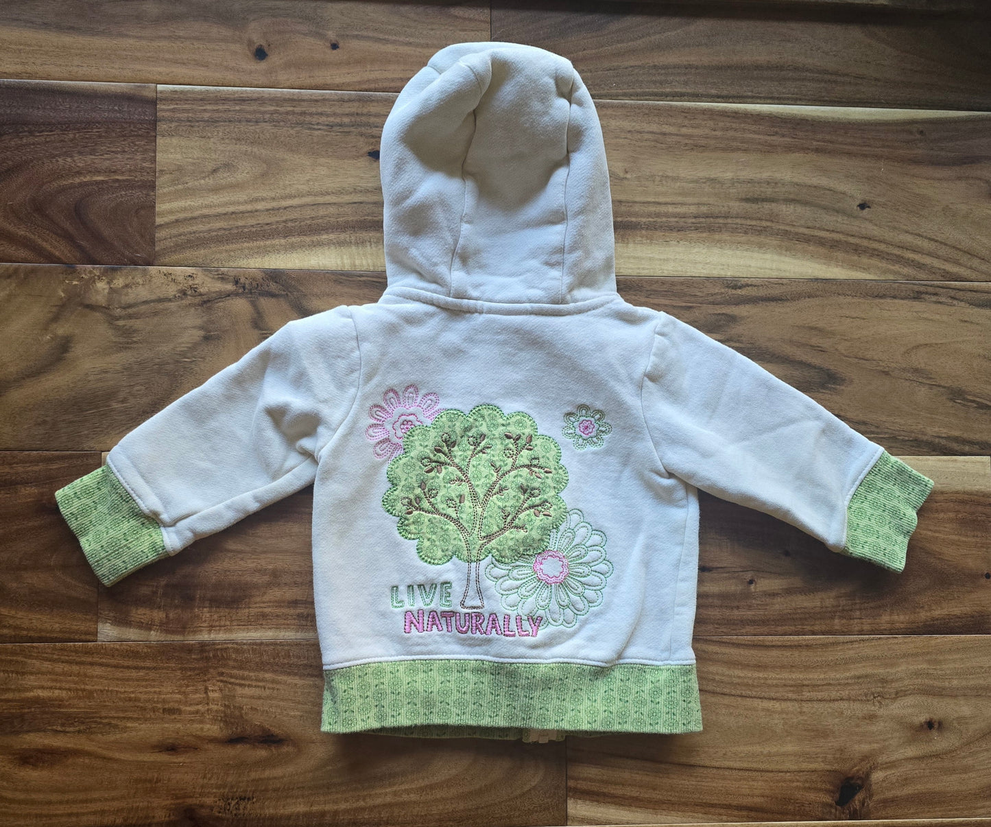 Absorba Girls Front Zip Hoodie-12M