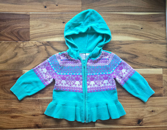 Koala Kids Girls Sweater Zip Hoodie-12M