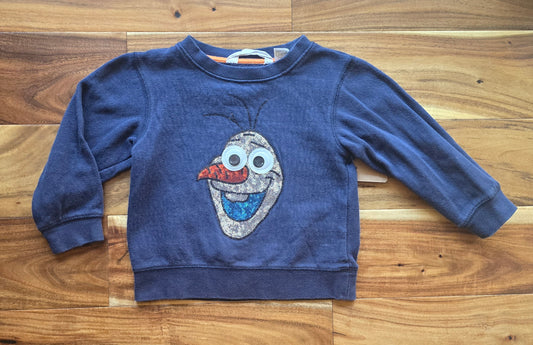 H&M Disney Girls Olaf Crewneck Sweatshirt-2T