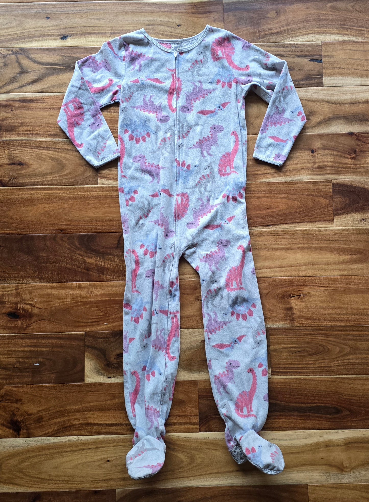 Child of Mine Girls Dino 1 Piece Sleeper-7