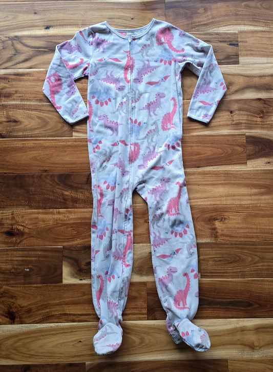 Child of Mine Girls Dino 1 Piece Sleeper-7