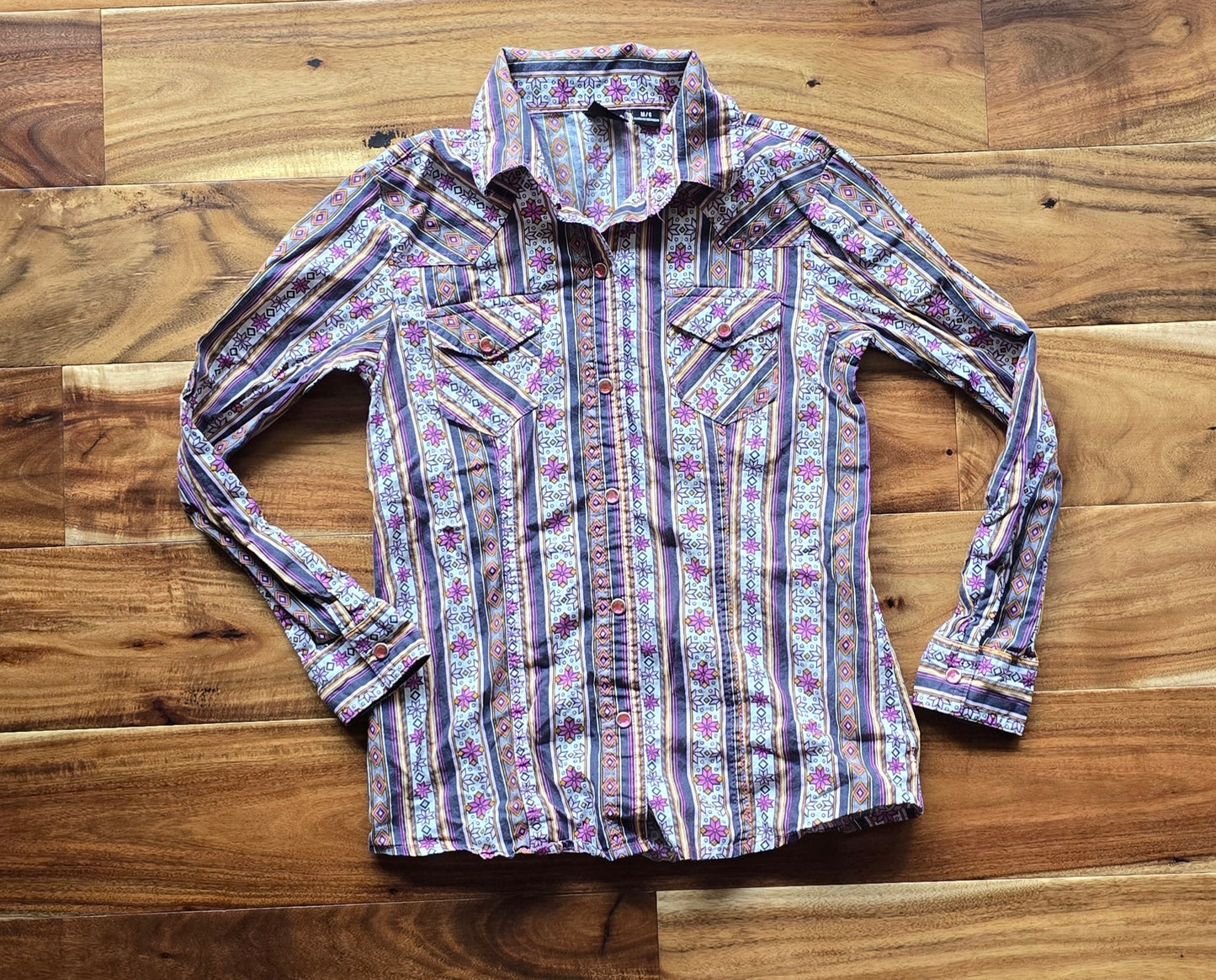 Cruel Girl Western Button Down Shirt-8