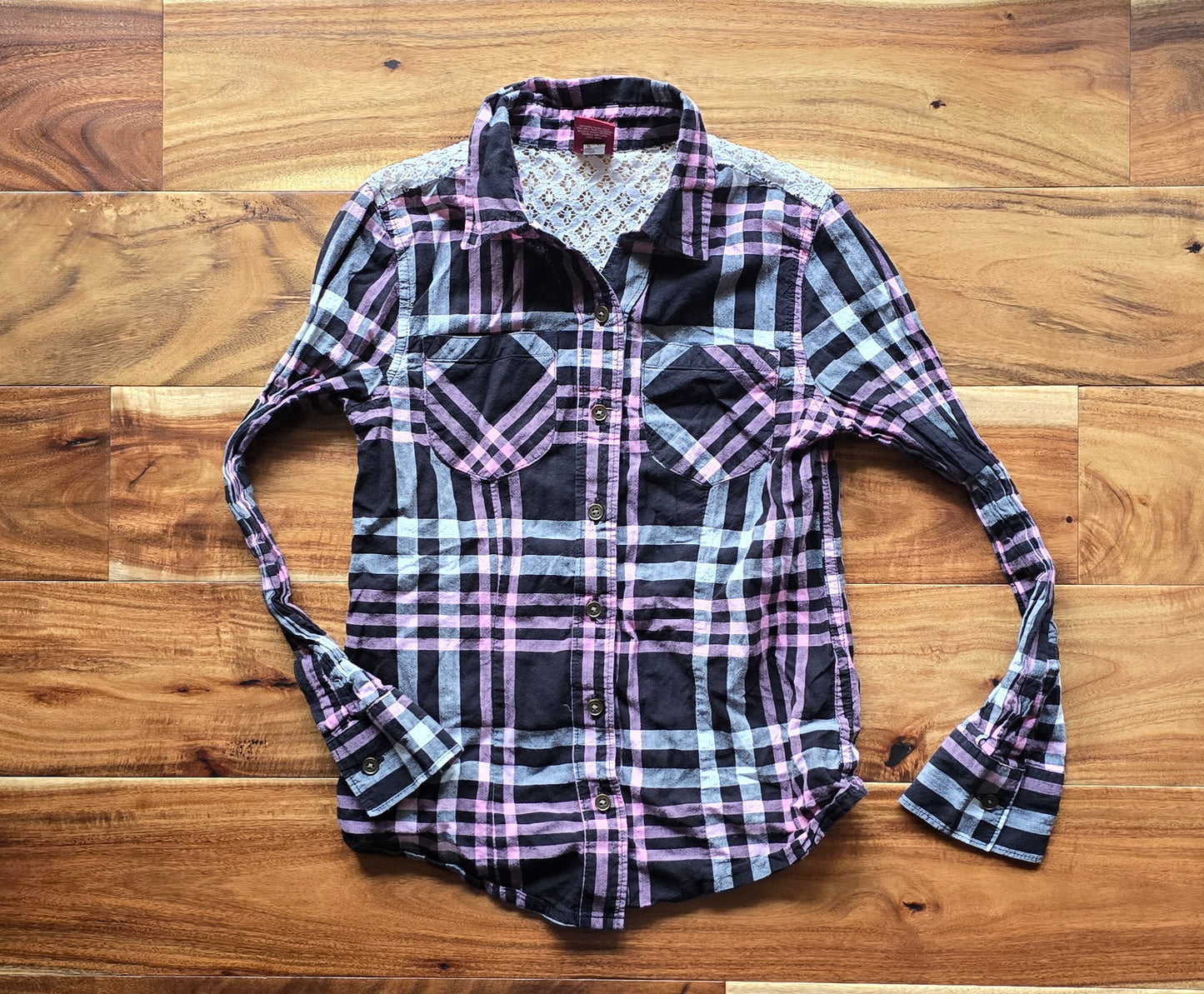 Arizona Jean Co Girls Button Down Shirt-7/8