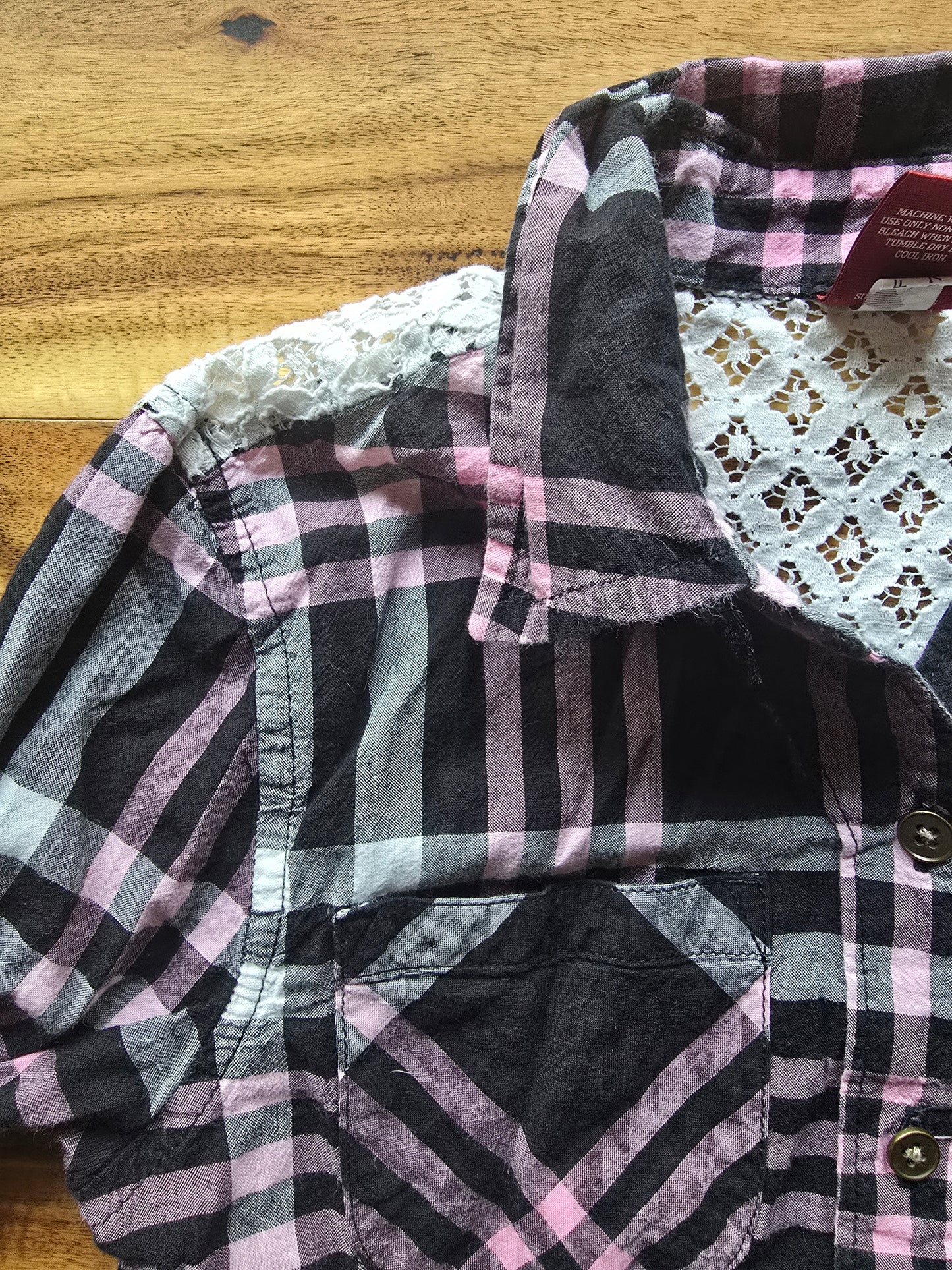 Arizona Jean Co Girls Button Down Shirt-7/8