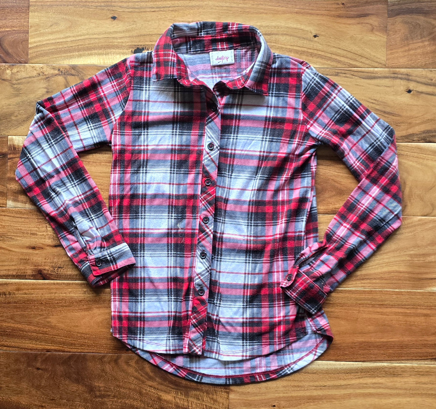 Daytrip Girls Button Down Blouse-10/12
