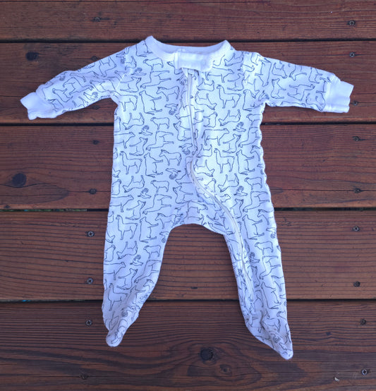 TouchedByNature Unisex Zip Sleeper-0/3M