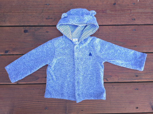 Gap Boys Button Down Reversible Hoodie-6/12M
