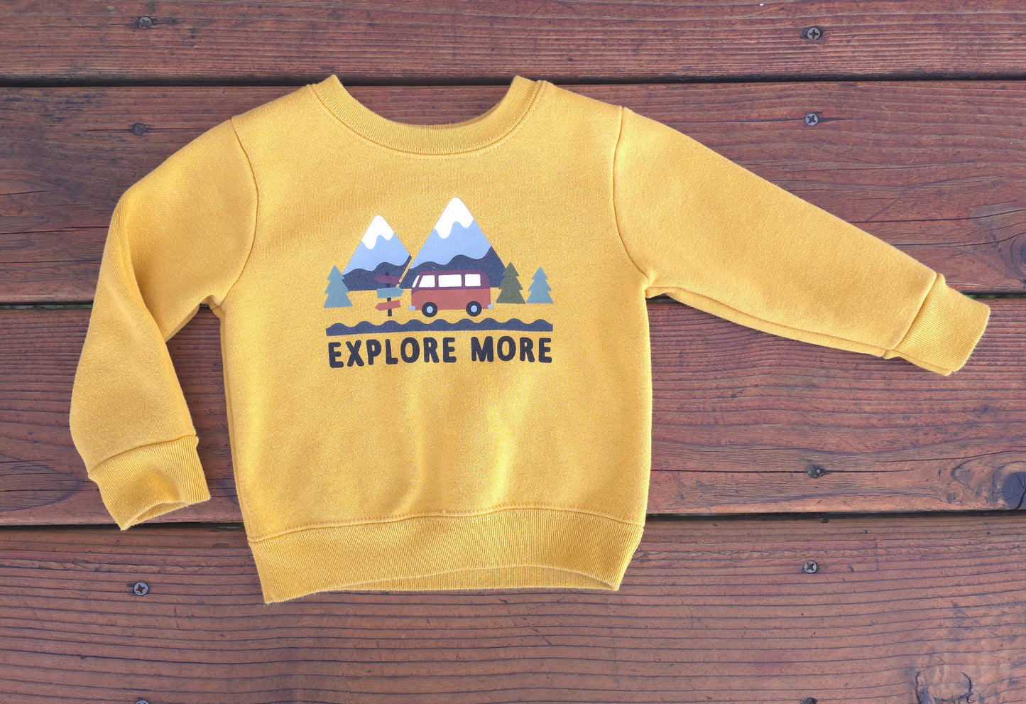 Garanimals Boys Mustard Crewneck Sweatshirt-12M