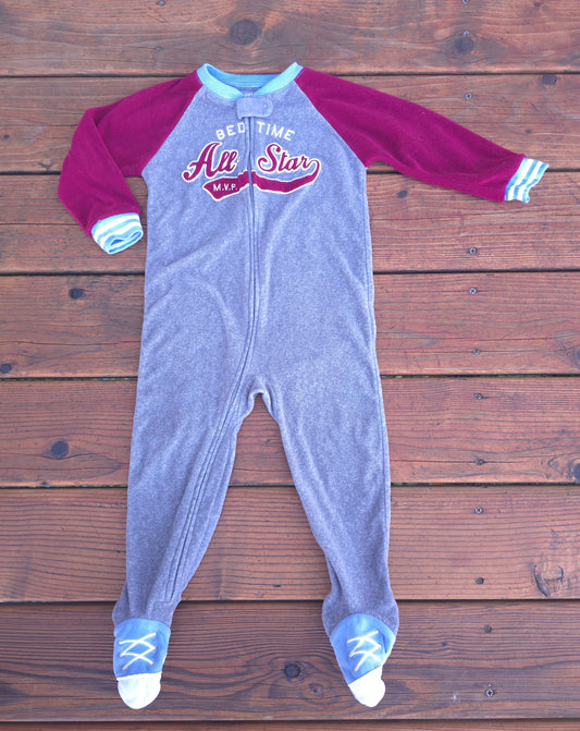 Carter's Boys Fleece Snug Fit Zip Pajama-24M