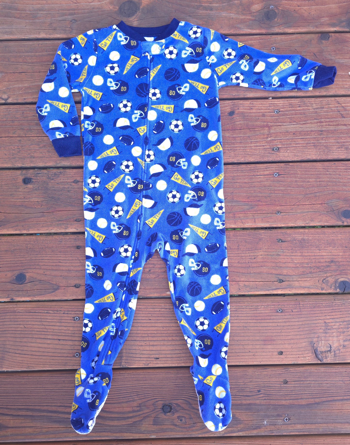 Carter's Boys Fleece Snug Fit Zip Pajama-24M