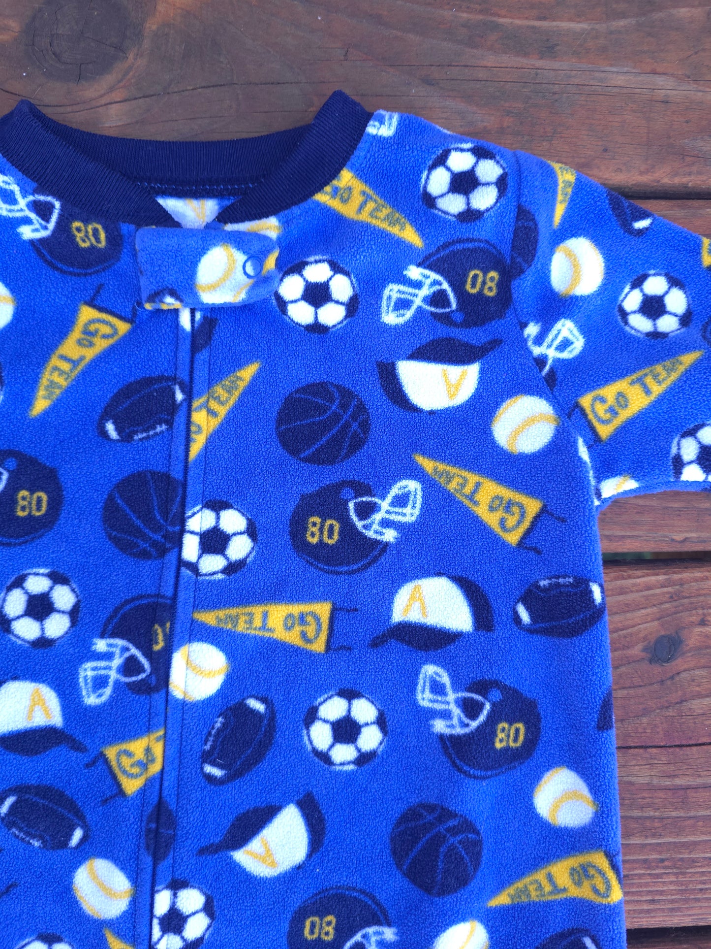 Carter's Boys Fleece Snug Fit Zip Pajama-24M