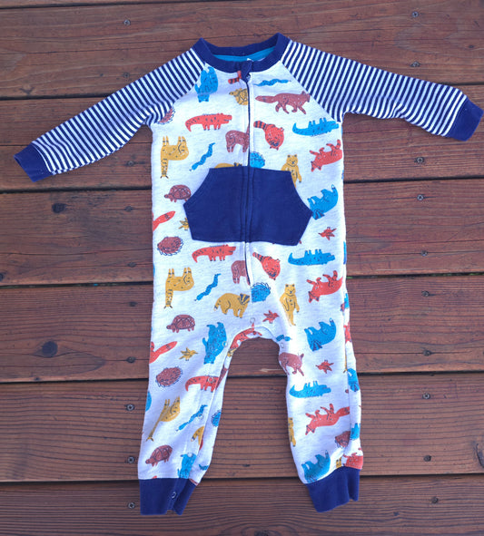 Cat&Jack Boys Snug Fit Zip Pajama-18M