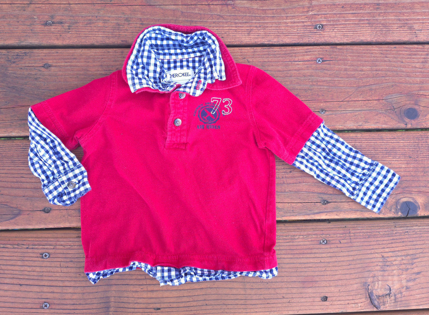 Cherokee Boys Long Sleeve Polo-18M