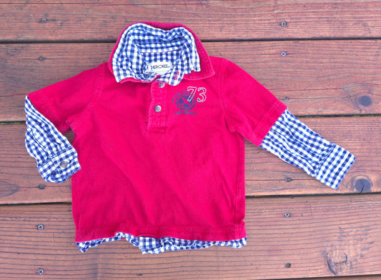 Cherokee Boys Long Sleeve Polo-18M