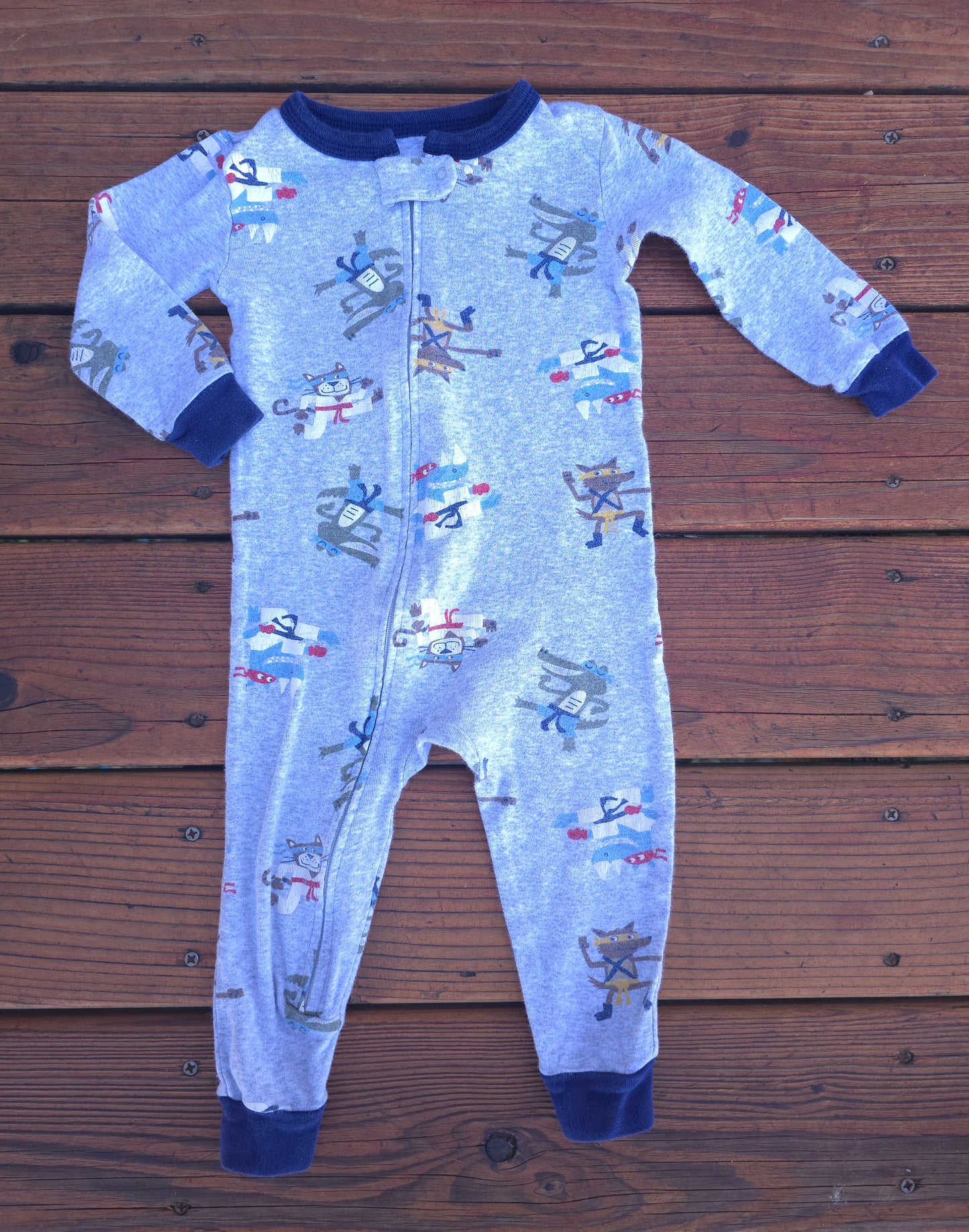 Carter's Boys Ninja Snug Fit Zip Pajama-18M