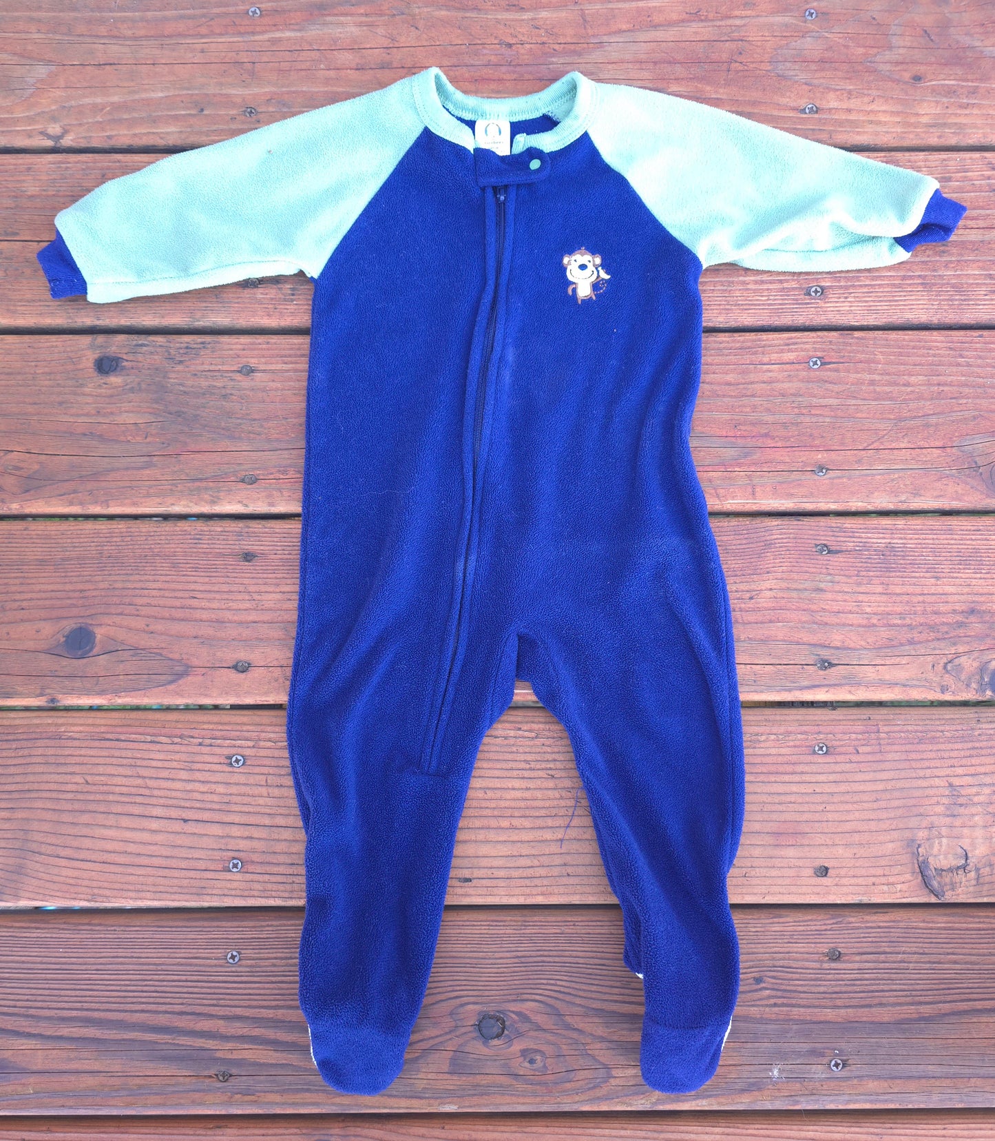 Gerber Boys Fleece Snug Fit Zip Pajama-18M