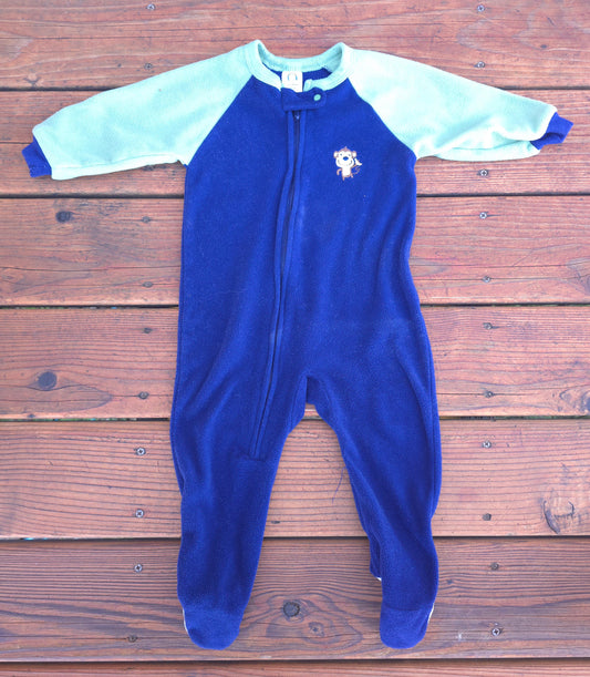 Gerber Boys Fleece Snug Fit Zip Pajama-18M