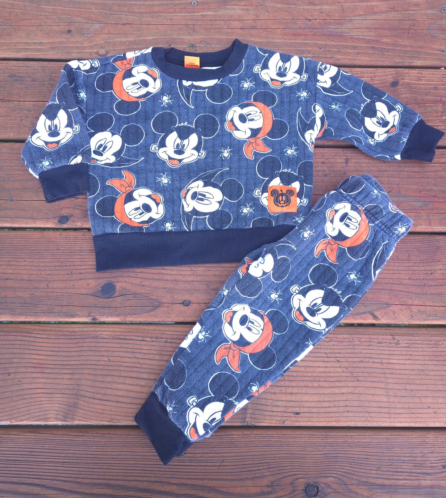 Disney Halloween Mickey Pajama Set-2T