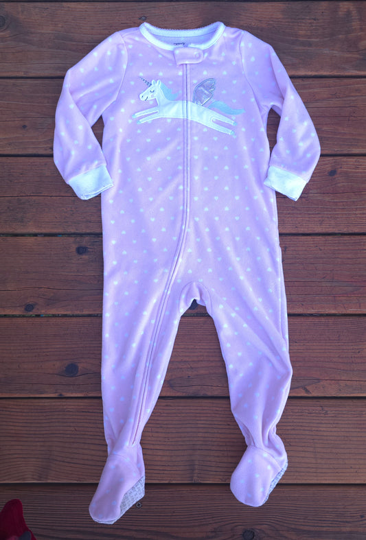 Carter's Girls Fleece Zip Pajama-2T