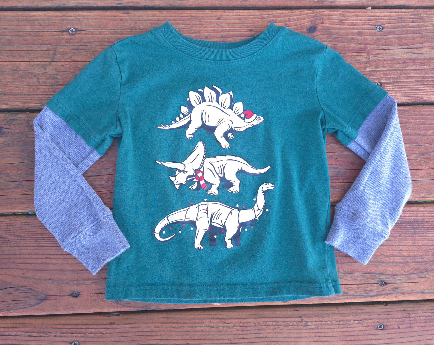 Jumping Beans Boys Winter LS Shirt-4T