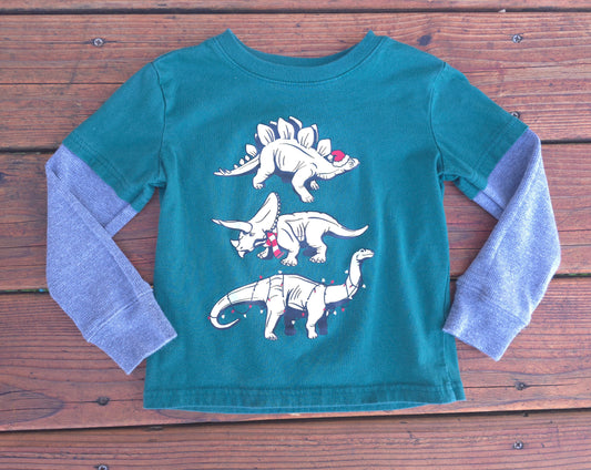 Jumping Beans Boys Winter LS Shirt-4T