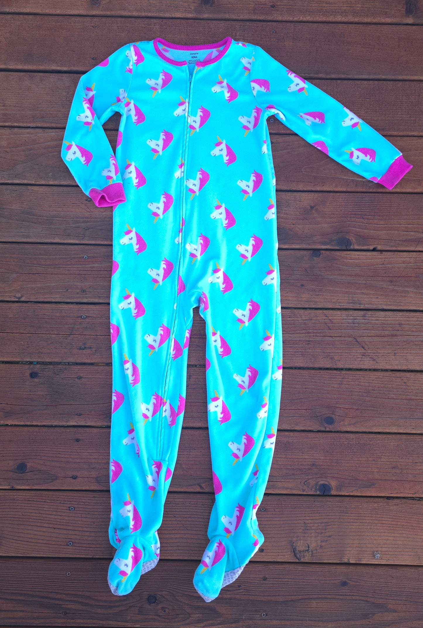 Carter's Girls Fleece Snug Fit Zip Pajama-8