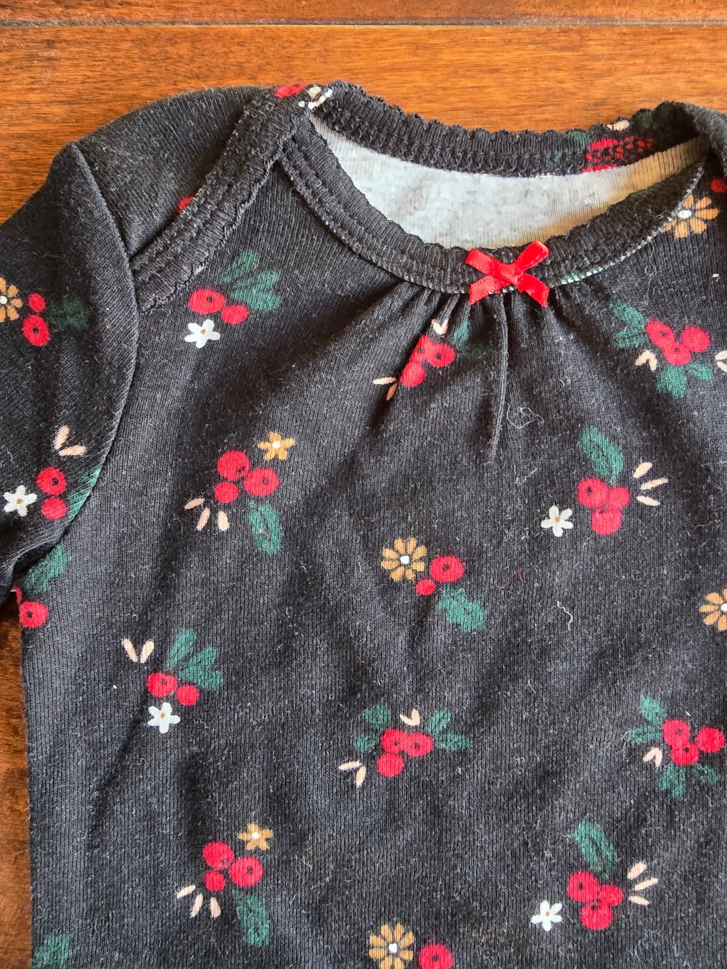 Carter's Girls Long Sleeve Bodysuit-3M