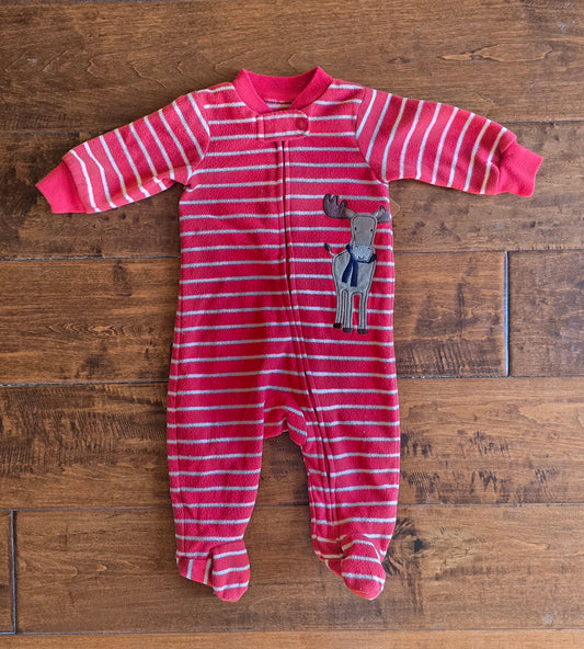 Carter's Boys Fleece Zip Pajama-3M