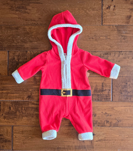 Carter's Fleece Santa Romper-3M