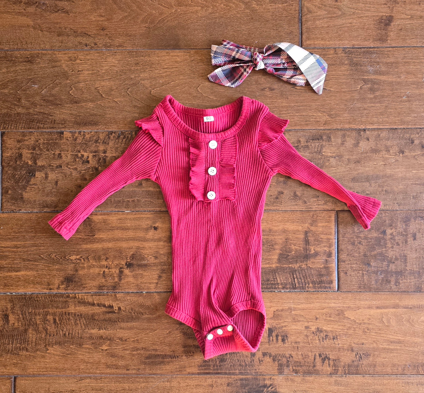 Girls Bodysuit & Skirt 3-Piece Outfit-2T