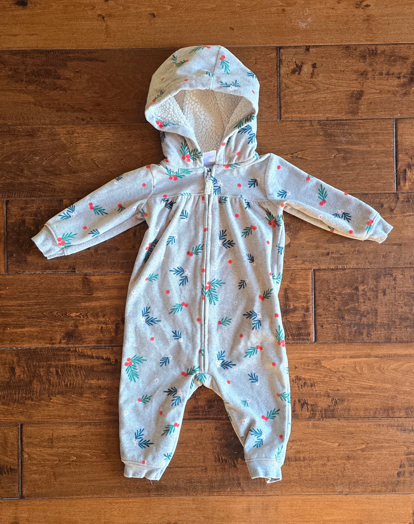 Carter's Girls Fleece Jumpsuit-9M