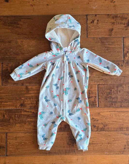 Carter's Girls Fleece Jumpsuit-9M