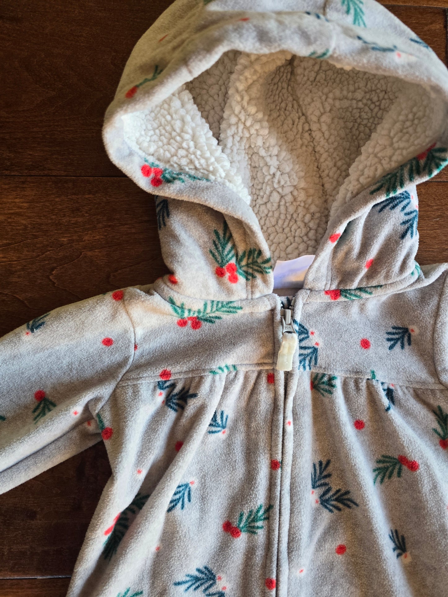 Carter's Girls Fleece Jumpsuit-9M