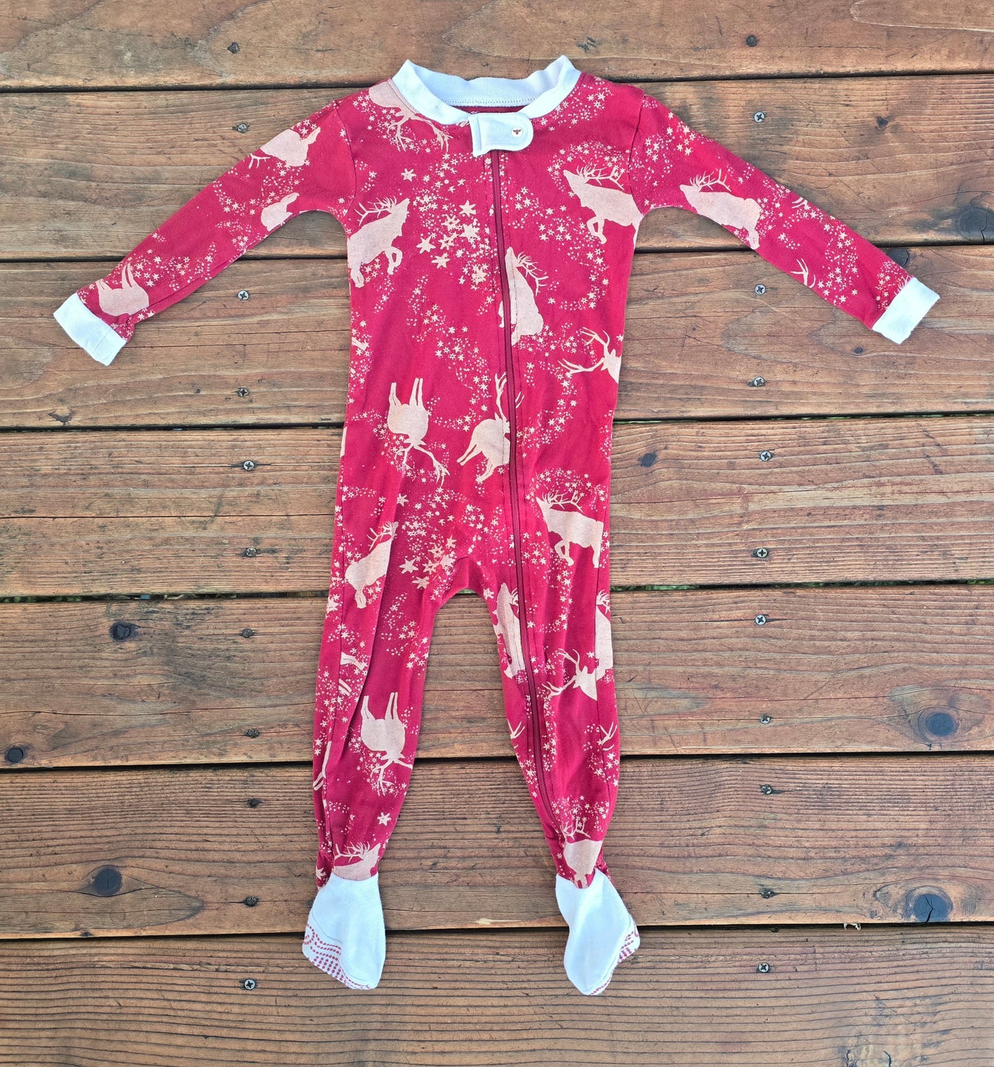 Burt's Bee's Snug Fit Zip Pajama-18M