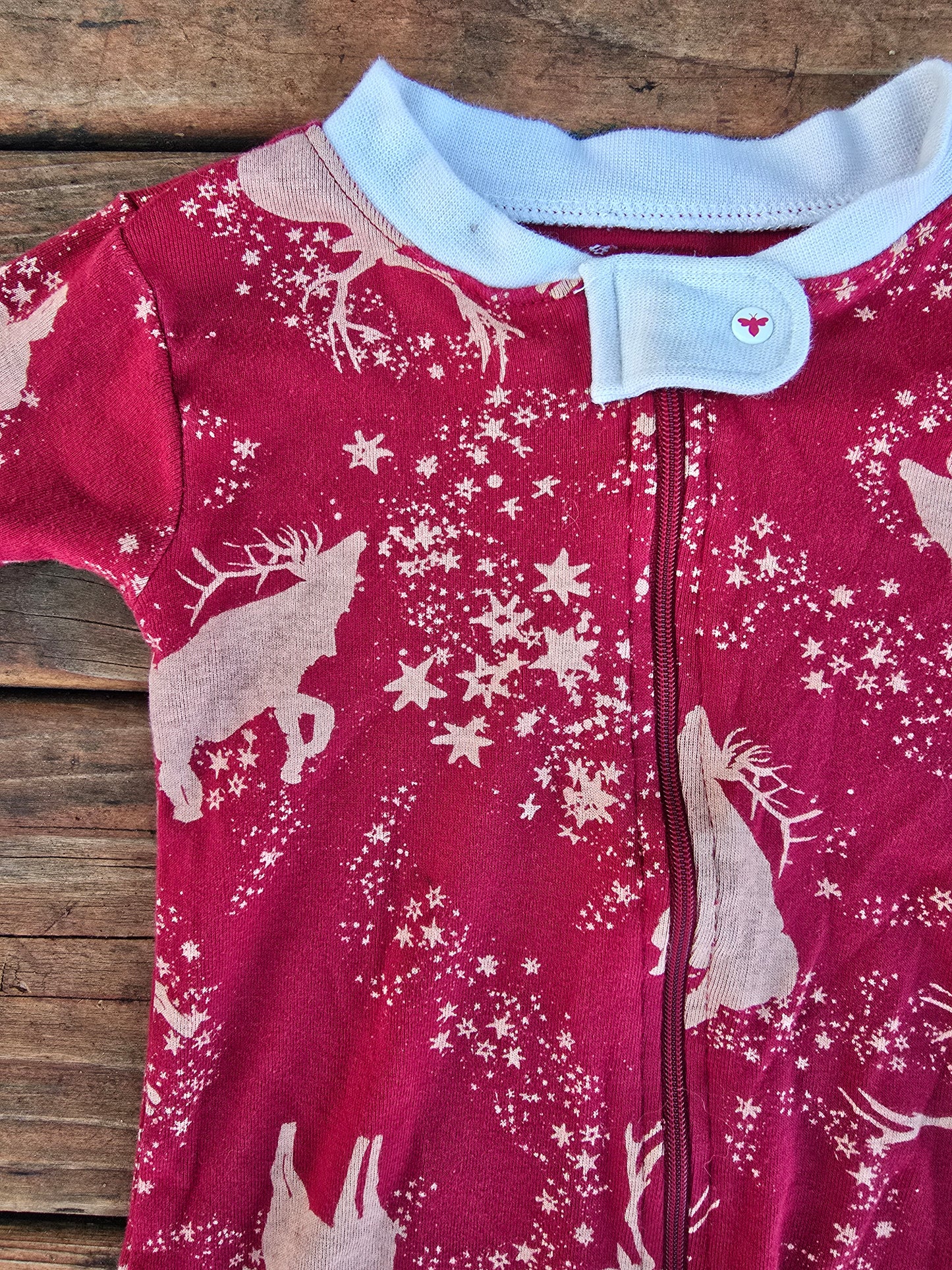 Burt's Bee's Snug Fit Zip Pajama-18M