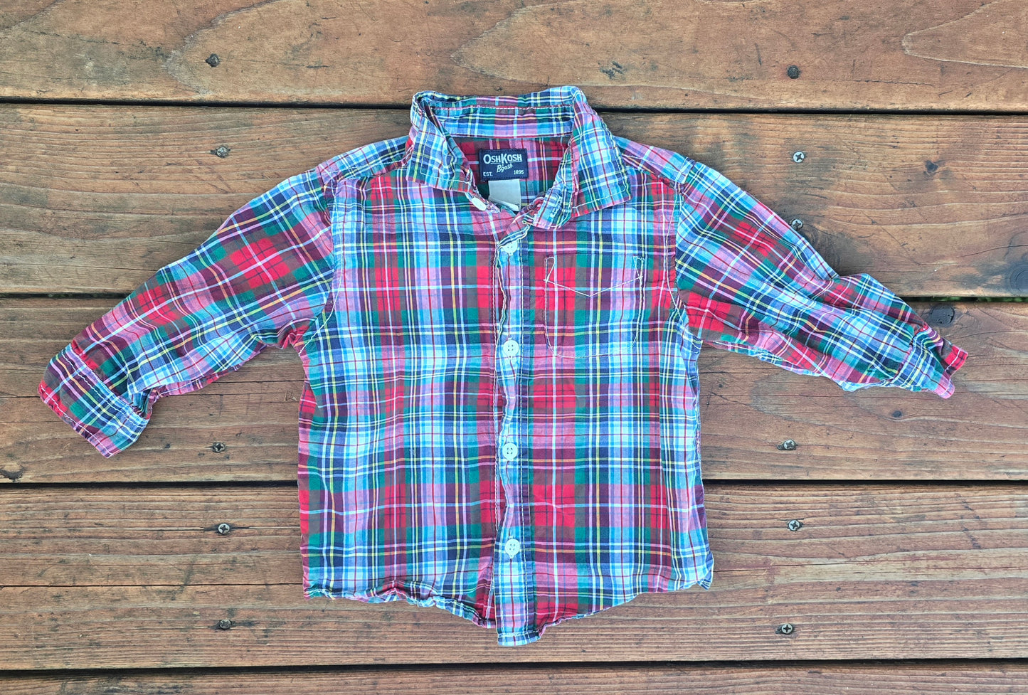 OshKosh Boys Button Down Shirt-18M