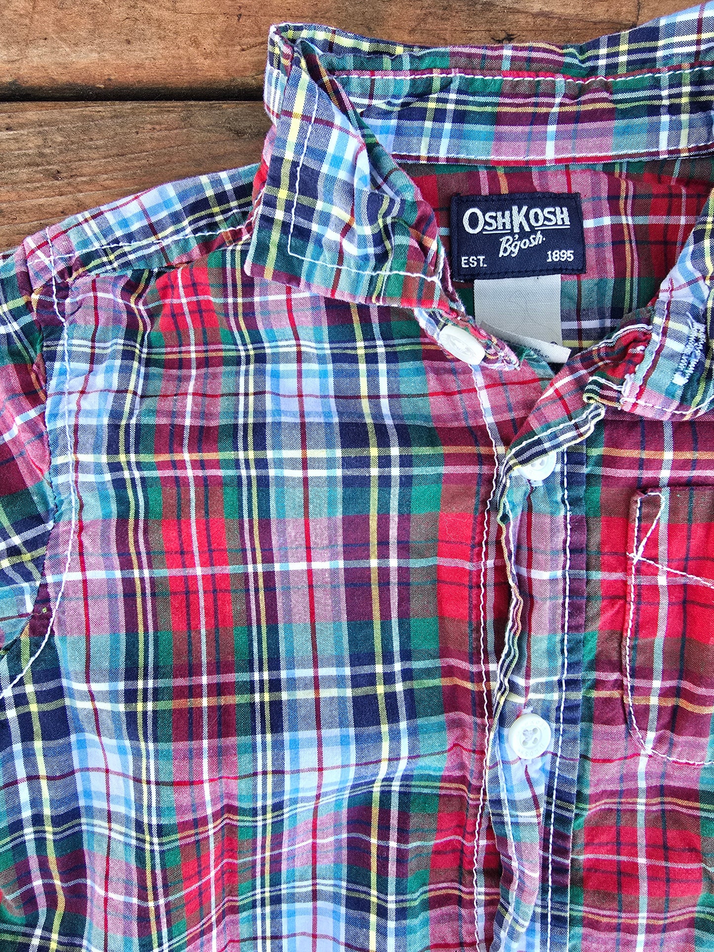 OshKosh Boys Button Down Shirt-18M