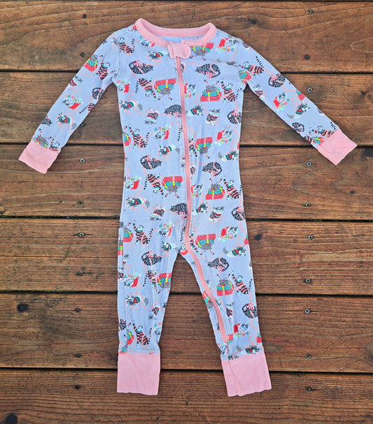 Old Navy Girls Snug Fit Zip Pajama-2T