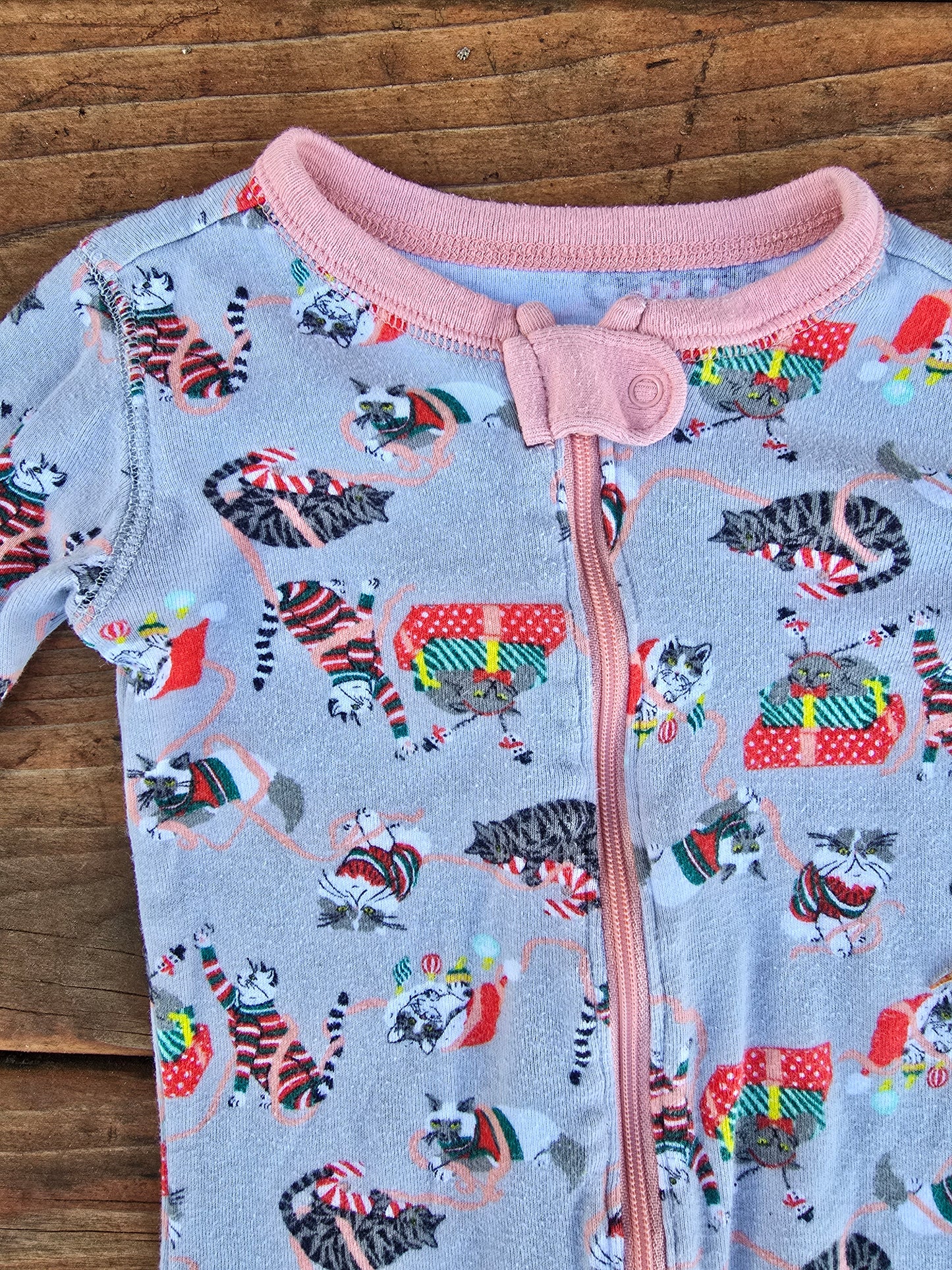 Old Navy Girls Snug Fit Zip Pajama-2T