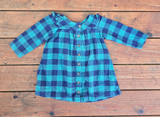 Hannah Andersson Girls Long Sleeve Dress-2T