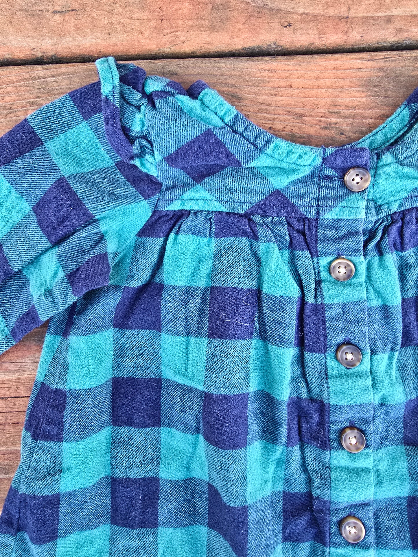 Hannah Andersson Girls Long Sleeve Dress-2T