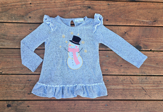 Rare Editions Girls LS Blouse-3T