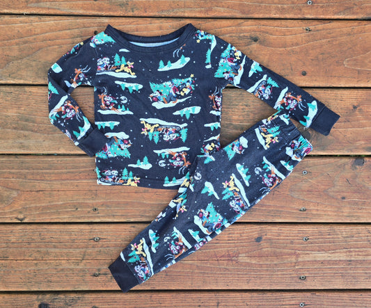 Disney Boys Fleece Pajama Set-3T