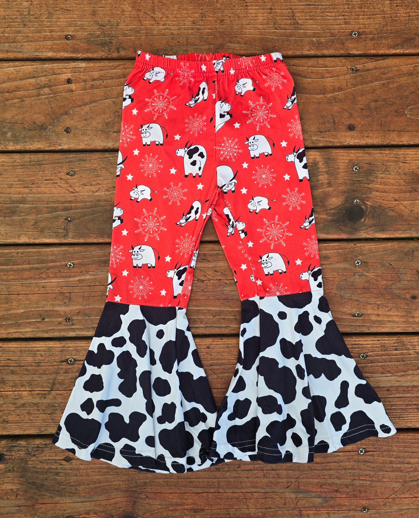 Girls Pull On Bell Botton Pants-4T