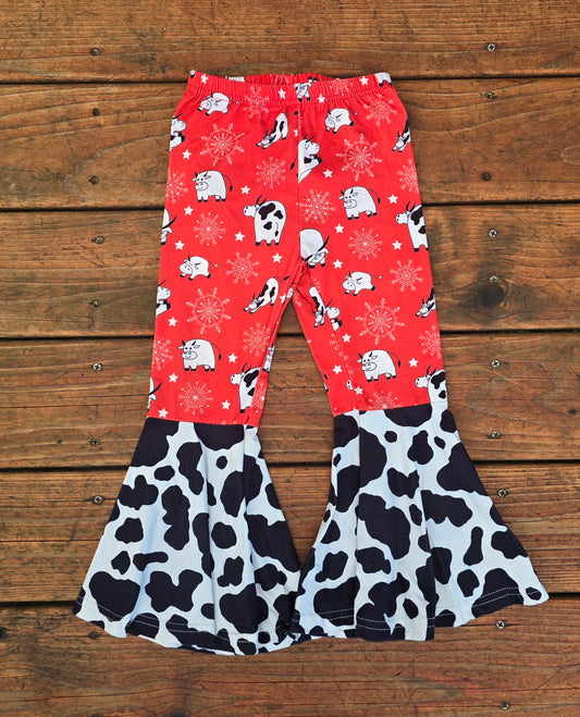 Girls Pull On Bell Botton Pants-4T