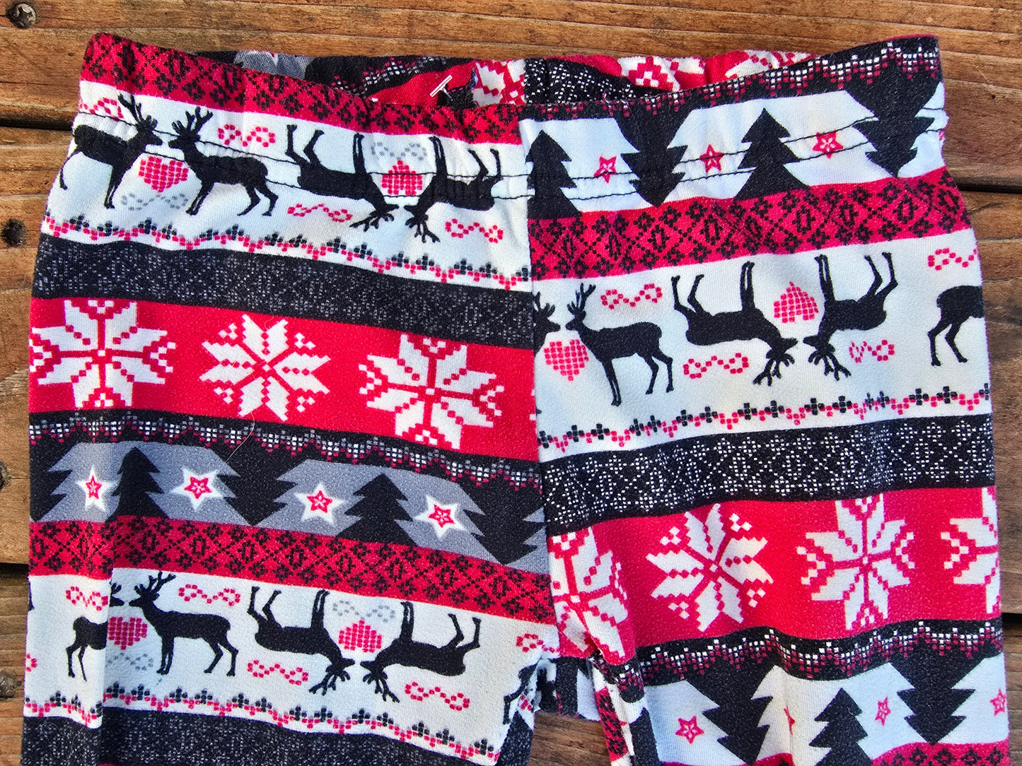 Girls Geometric Soft Leggings-4T