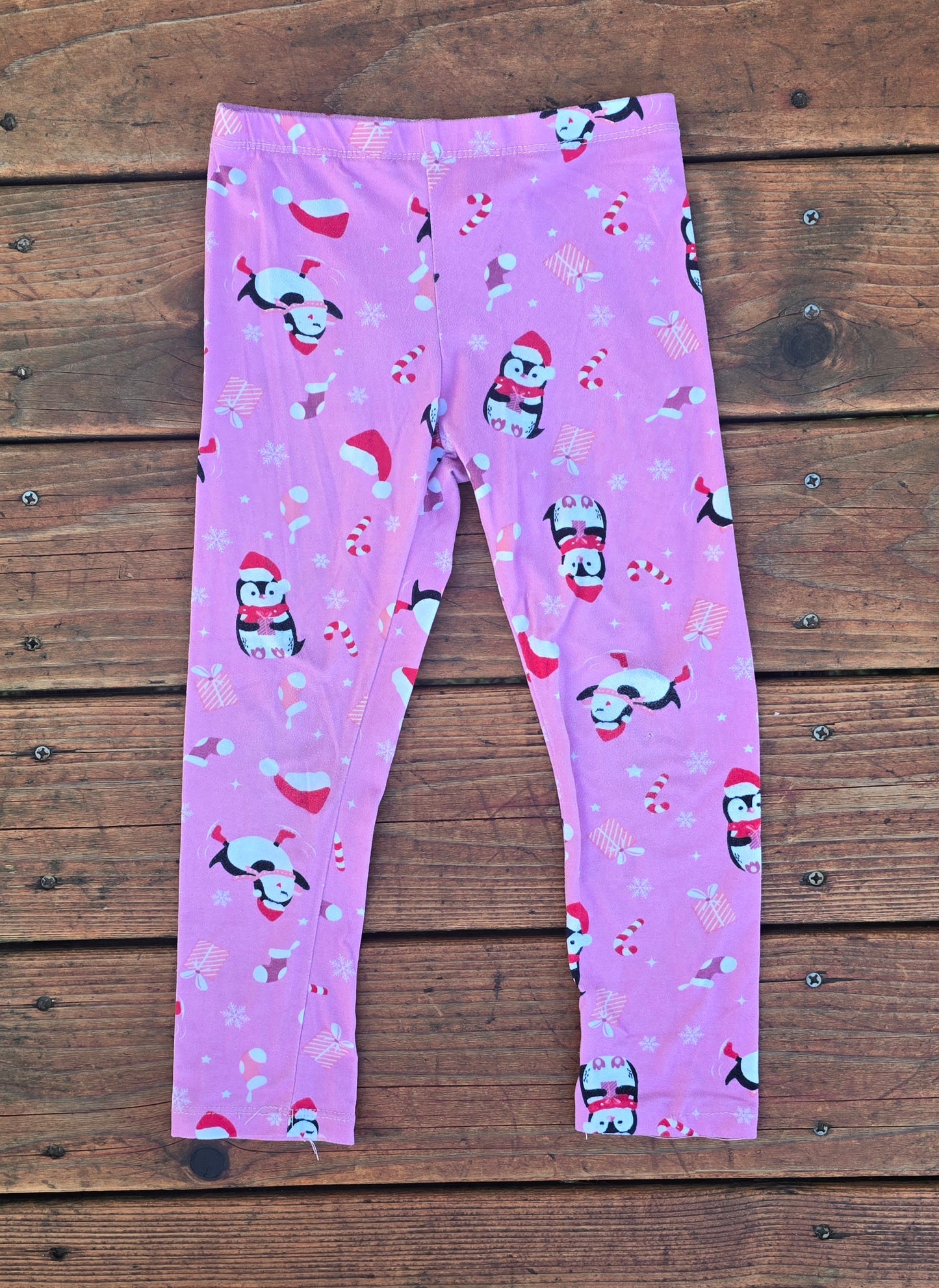 One Step Up Girls Penguin Leggings-5/6
